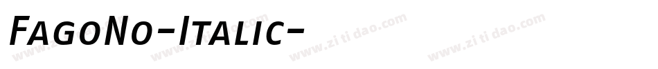 FagoNo-Italic字体转换