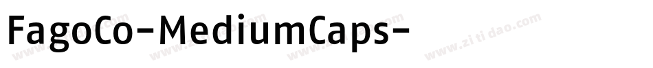 FagoCo-MediumCaps字体转换
