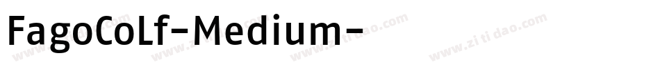 FagoCoLf-Medium字体转换