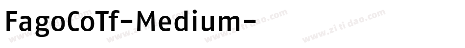 FagoCoTf-Medium字体转换