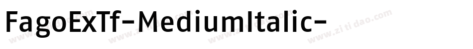 FagoExTf-MediumItalic字体转换