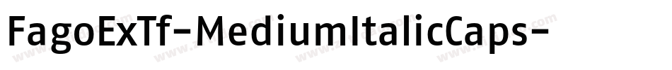 FagoExTf-MediumItalicCaps字体转换