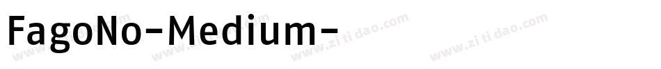 FagoNo-Medium字体转换