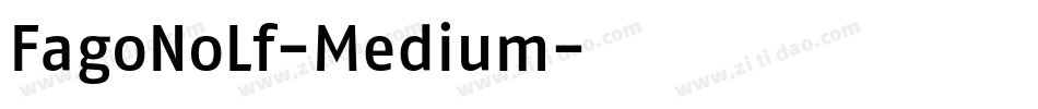 FagoNoLf-Medium字体转换