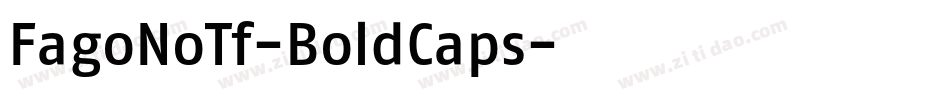 FagoNoTf-BoldCaps字体转换