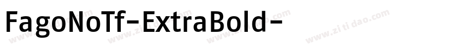 FagoNoTf-ExtraBold字体转换