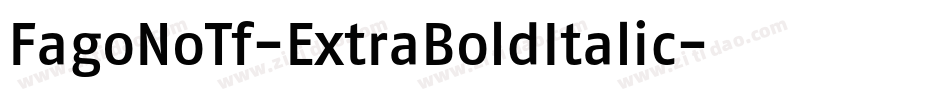 FagoNoTf-ExtraBoldItalic字体转换