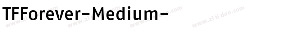 TFForever-Medium字体转换