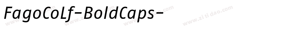 FagoCoLf-BoldCaps字体转换