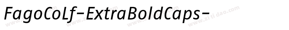 FagoCoLf-ExtraBoldCaps字体转换