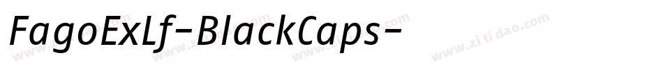 FagoExLf-BlackCaps字体转换