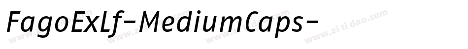 FagoExLf-MediumCaps字体转换