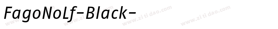FagoNoLf-Black字体转换