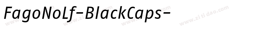 FagoNoLf-BlackCaps字体转换