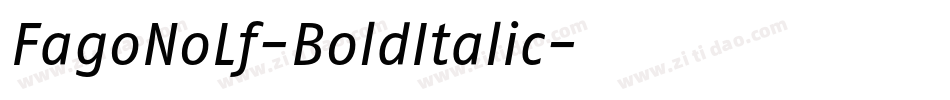 FagoNoLf-BoldItalic字体转换