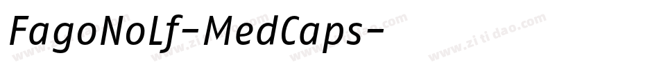 FagoNoLf-MedCaps字体转换