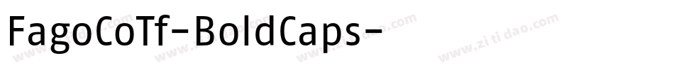 FagoCoTf-BoldCaps字体转换
