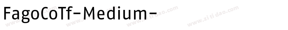FagoCoTf-Medium字体转换