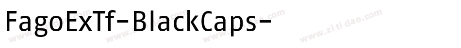 FagoExTf-BlackCaps字体转换