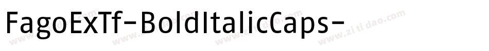 FagoExTf-BoldItalicCaps字体转换