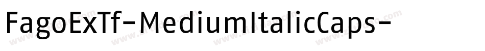FagoExTf-MediumItalicCaps字体转换