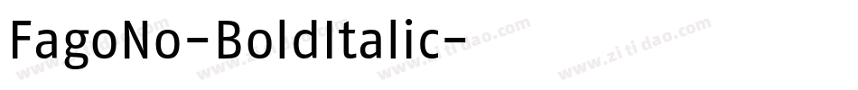 FagoNo-BoldItalic字体转换