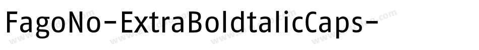FagoNo-ExtraBoldtalicCaps字体转换