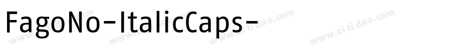 FagoNo-ItalicCaps字体转换