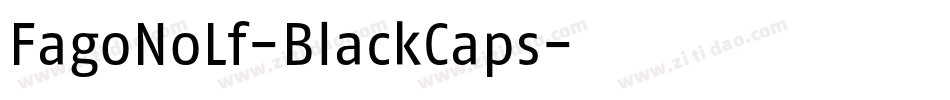 FagoNoLf-BlackCaps字体转换