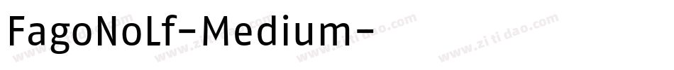 FagoNoLf-Medium字体转换