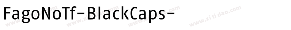 FagoNoTf-BlackCaps字体转换