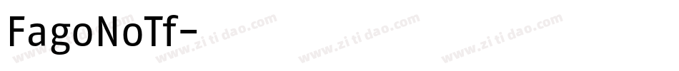 FagoNoTf字体转换