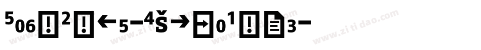 FagoCoTf-ExtraBold字体转换