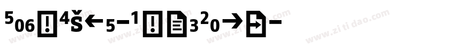 FagoExTf-BoldCaps字体转换