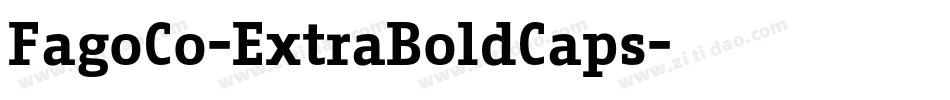 FagoCo-ExtraBoldCaps字体转换