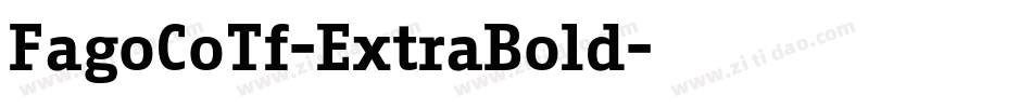 FagoCoTf-ExtraBold字体转换