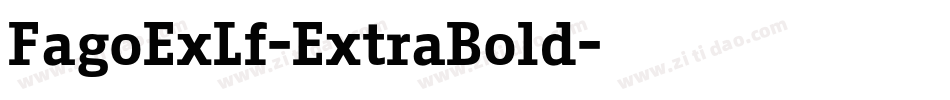 FagoExLf-ExtraBold字体转换