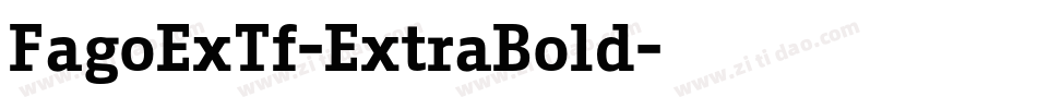 FagoExTf-ExtraBold字体转换