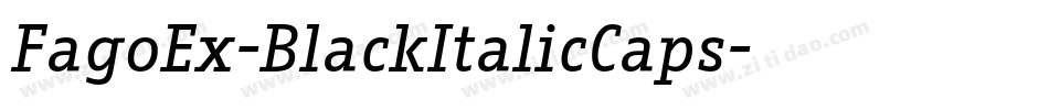 FagoEx-BlackItalicCaps字体转换 FagoEx-BlackItalicCaps字体转换
