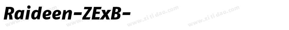 Raideen-ZExB字体转换