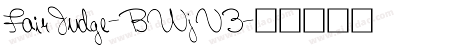 FairJudge-BWjV3字体转换