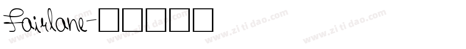 Fairlane字体转换