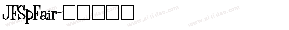 JFSpFair字体转换