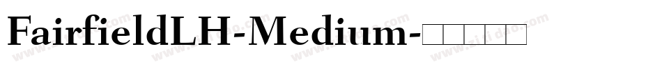 FairfieldLH-Medium字体转换