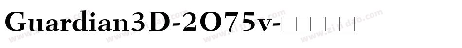 Guardian3D-2O75v字体转换