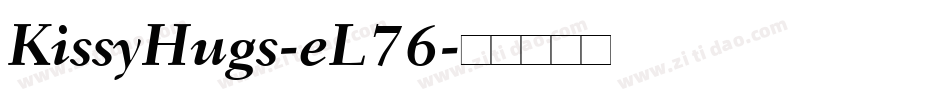 KissyHugs-eL76字体转换