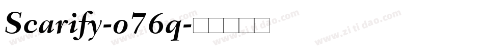 Scarify-o76q字体转换
