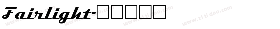 Fairlight字体转换