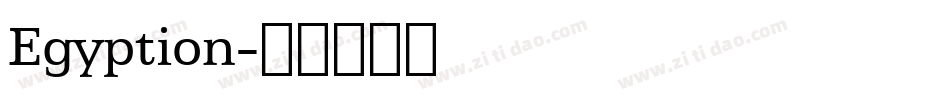 Egyption字体转换
