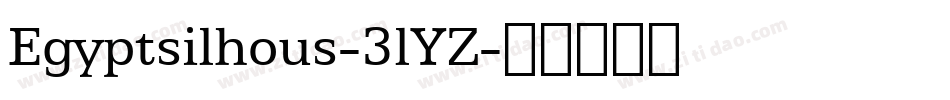 Egyptsilhous-3lYZ字体转换